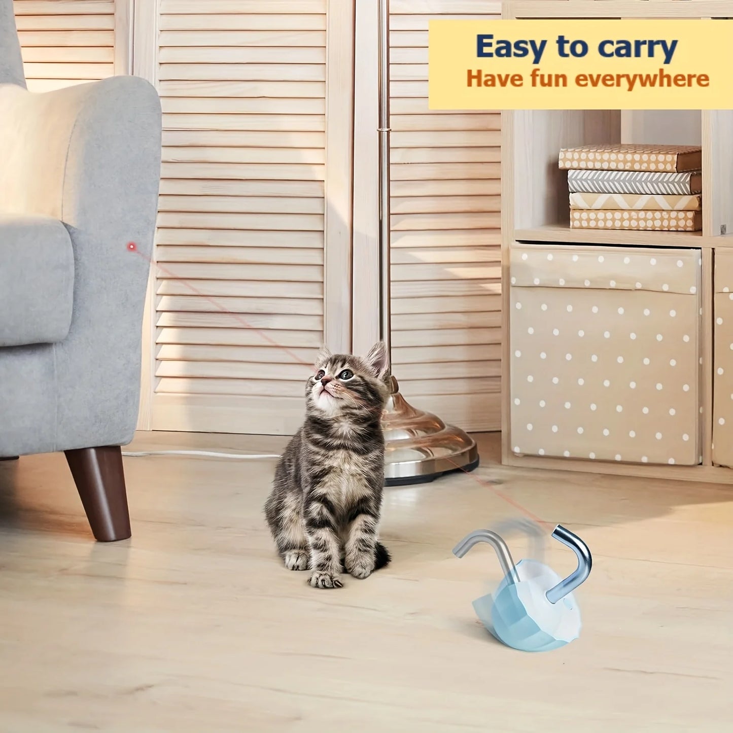 Rechargeable Automatic Laser Pointer Cat Toy
