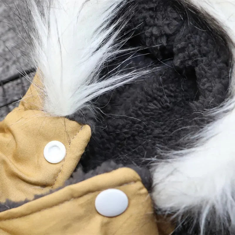 Warm Hooded Winter Coat for Dogs