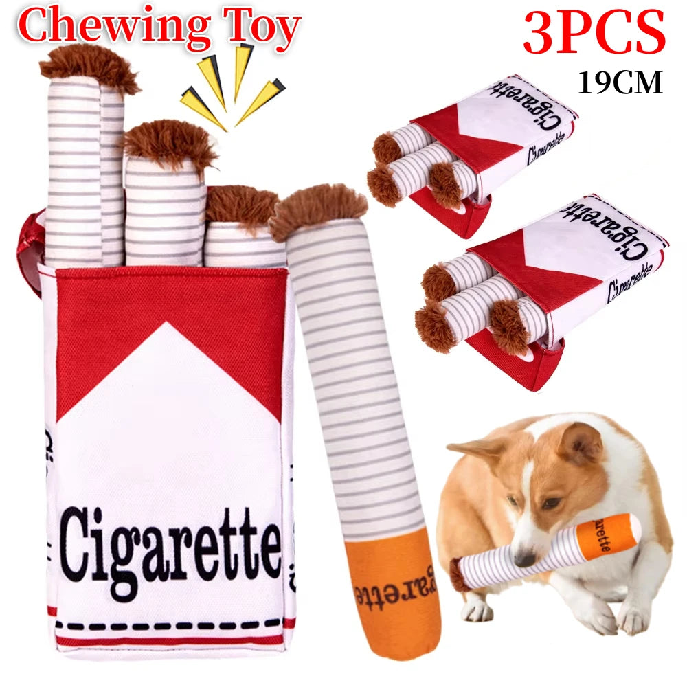 Novelty Imitation Squeaky Toy Cigarettes for Dogs