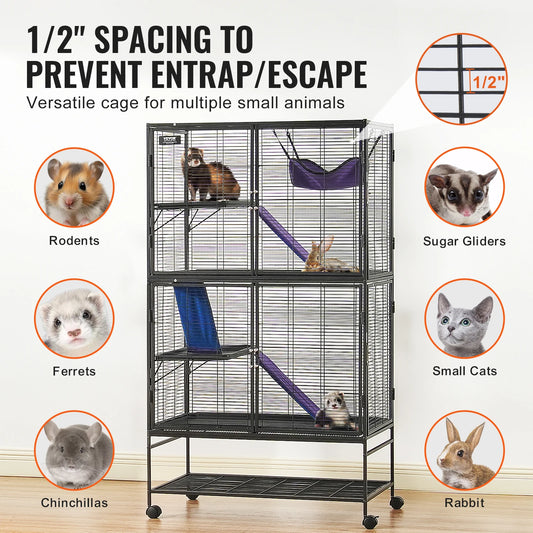 4-Tier Rolling Metal Critter Cage
