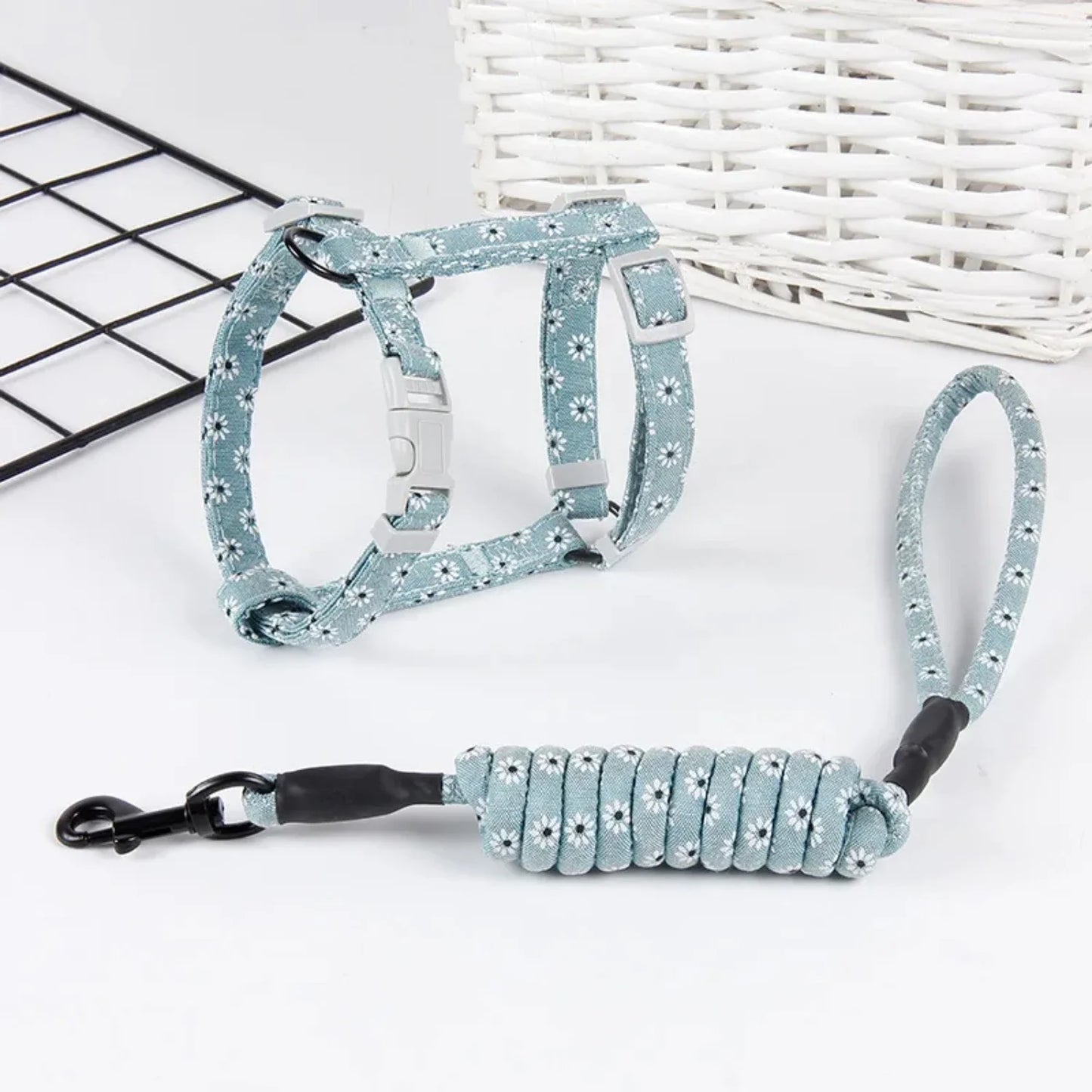 Adjustable Pet Harness and Leash Set