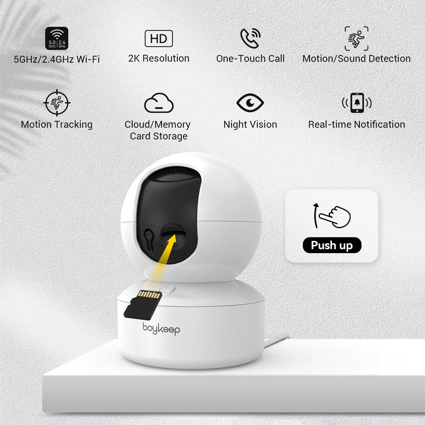Indoor 2-Way Audio Smart Camera, Pet Surveillance