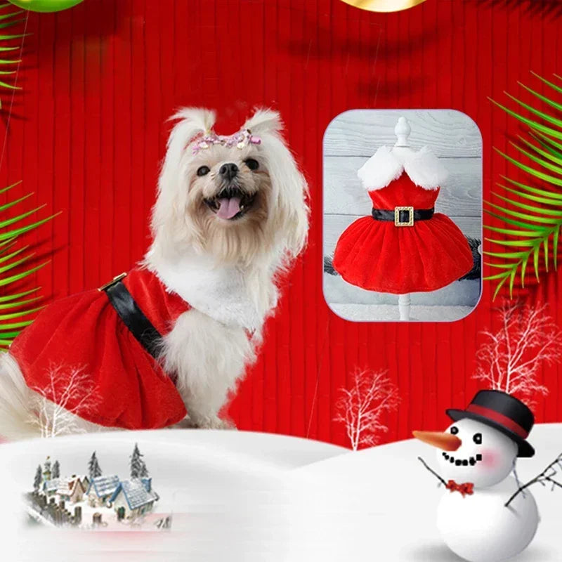 Christmas Dress Costume for Dogs