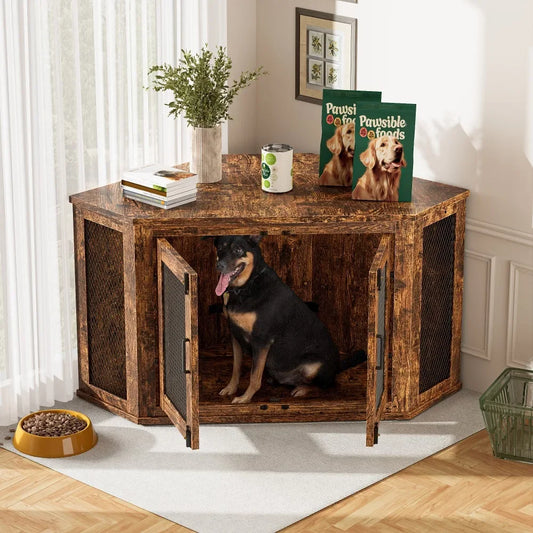 Corner Furniture, Wooden Dog Kennel Crate