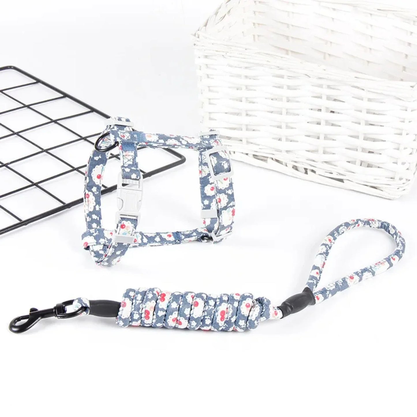 Adjustable Pet Harness and Leash Set