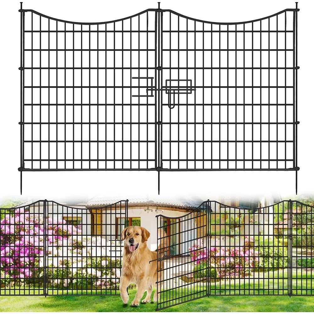 Easy Assemble Garden Dog Fencing with Gate, 18 Panels