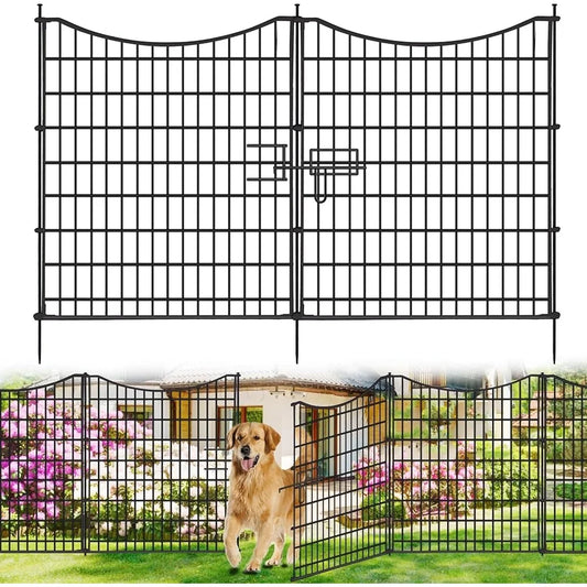 Easy Assemble Garden Dog Fencing with Gate, 18 Panels