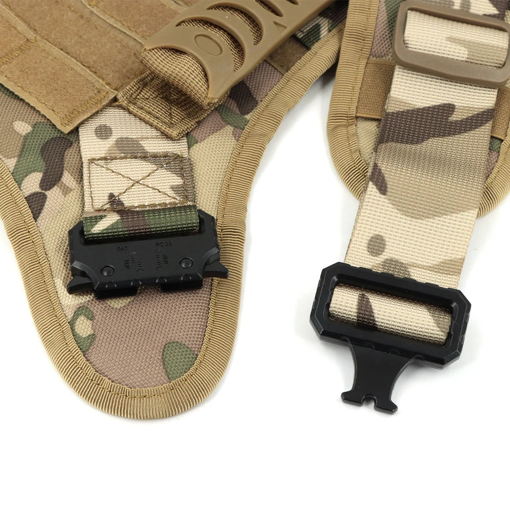 Large Dog Tactical Training Harness and Leash Set
