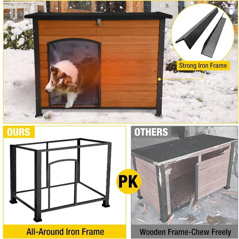 Insulated Waterproof Outdoor Dog House for Winter