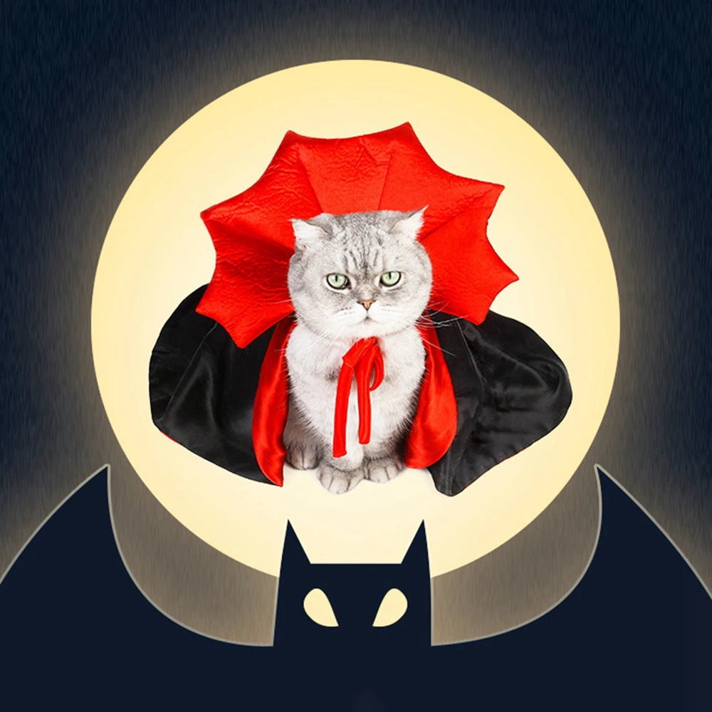 Vampire Pet Cloak, Halloween Accessories for Pets