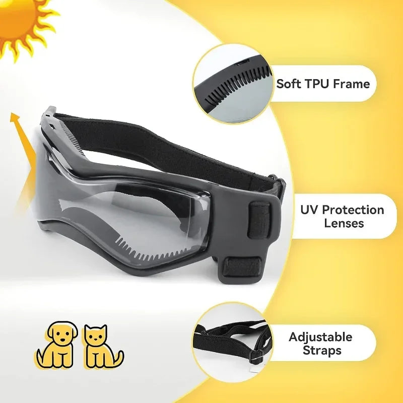 Helmet and Goggles 2pc Set for Small Dogs and Cats