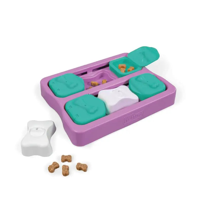 Mental Stimulation Dog Puzzle with 10 Hidden Treat Compartments