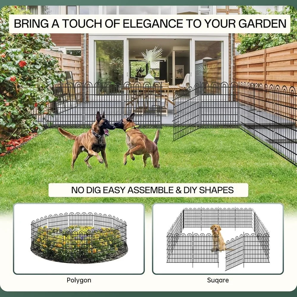 Decorative Heavy Duty Pet Barrier Fencing (15 panels)