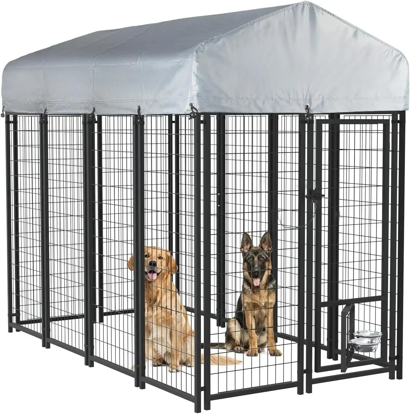 8x4x6ft Heavy Duty Outdoor Dog Kennel with Lock
