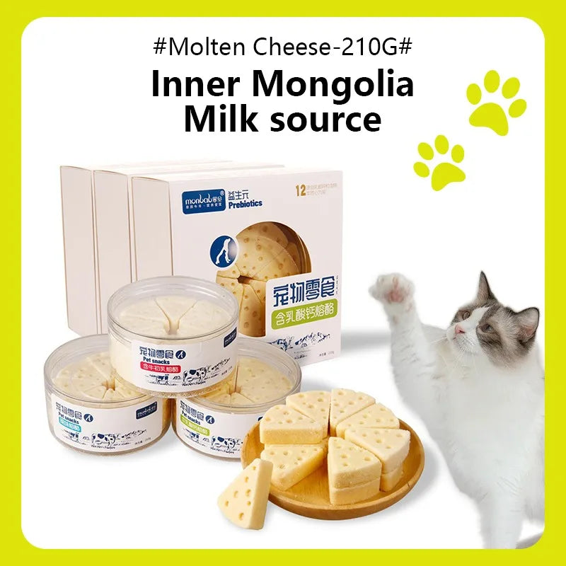 Freeze-Dried High Calcium Digestion Supplement Cheese Snacks for Cats and Dogs