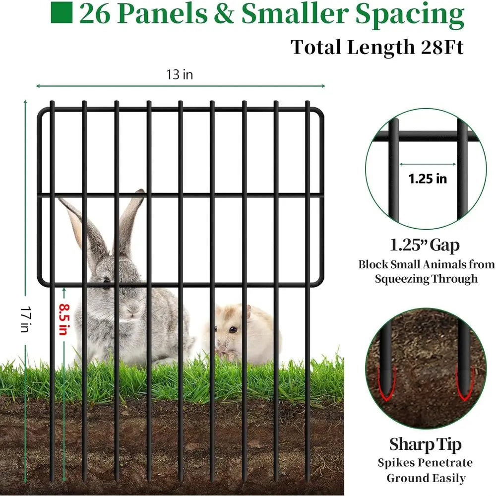 Animal Barrier No Dig Metal Border Panels