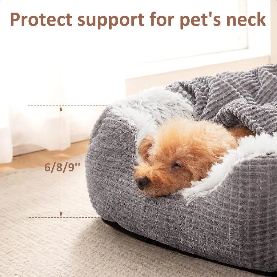 Indoor Luxury  2 n 1 Orthopedic  Pet Bed with Blanket