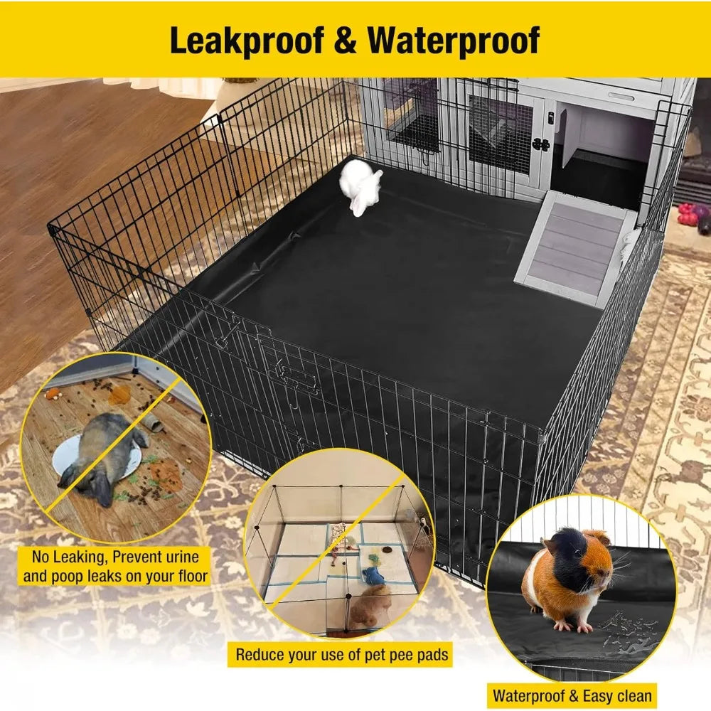 Small Pet Exercise Playpen with Waterproof Floor Liner (playpen only)