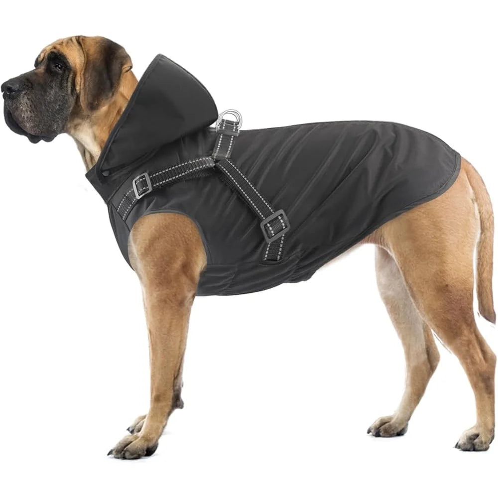 Adjustable Hooded Weatherproof Dog Raincoat