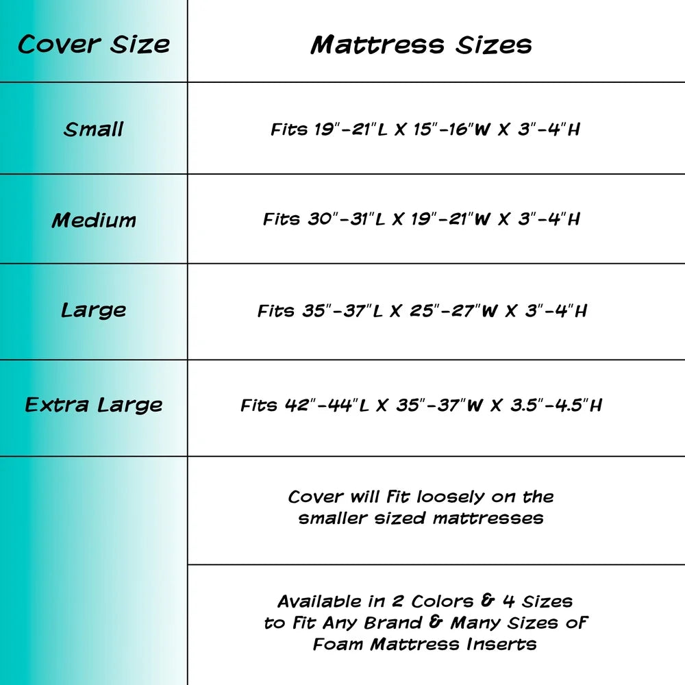 19-21 in, Non-Slip Dog Bed Replacement Cover