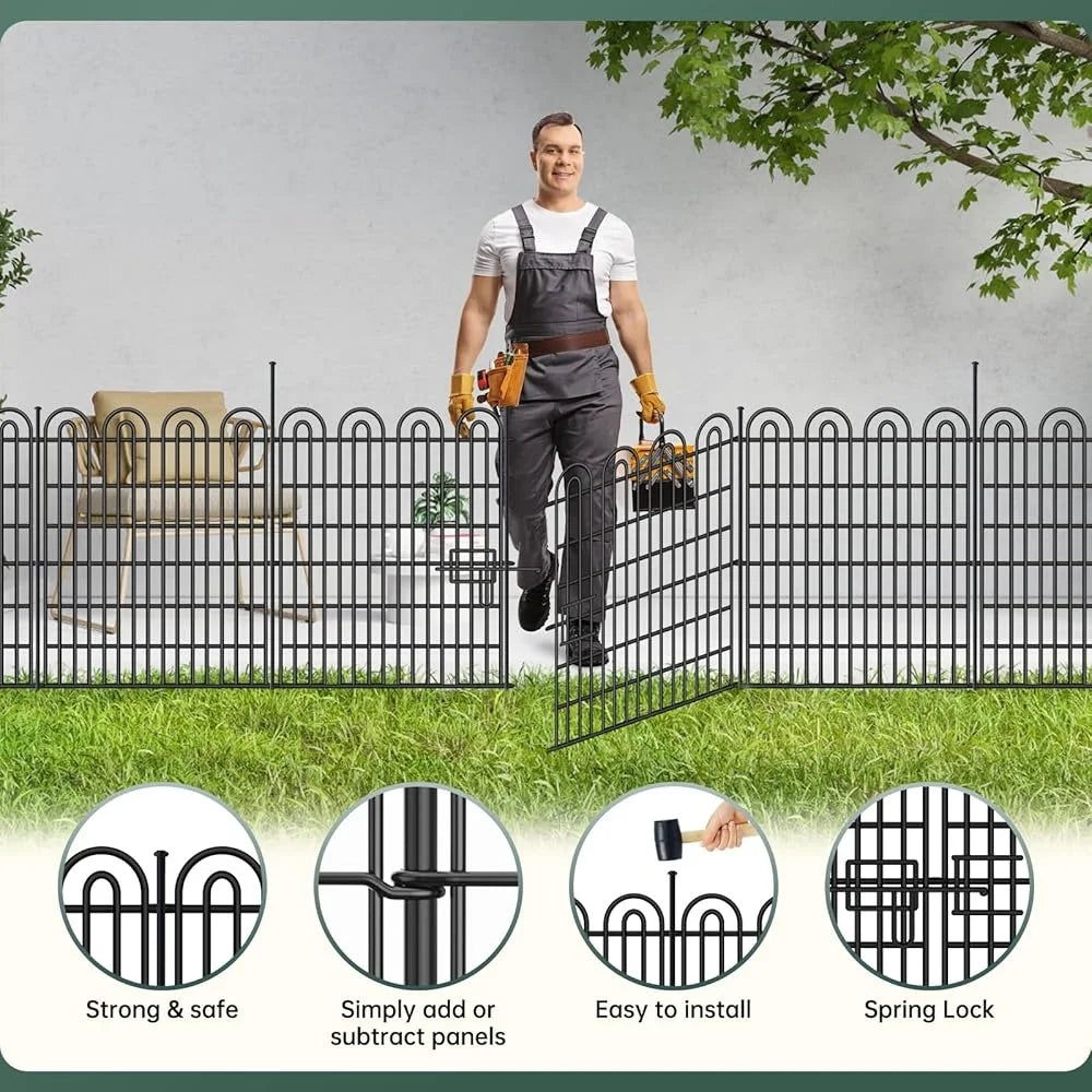 Decorative Heavy Duty Pet Barrier Fencing (15 panels)
