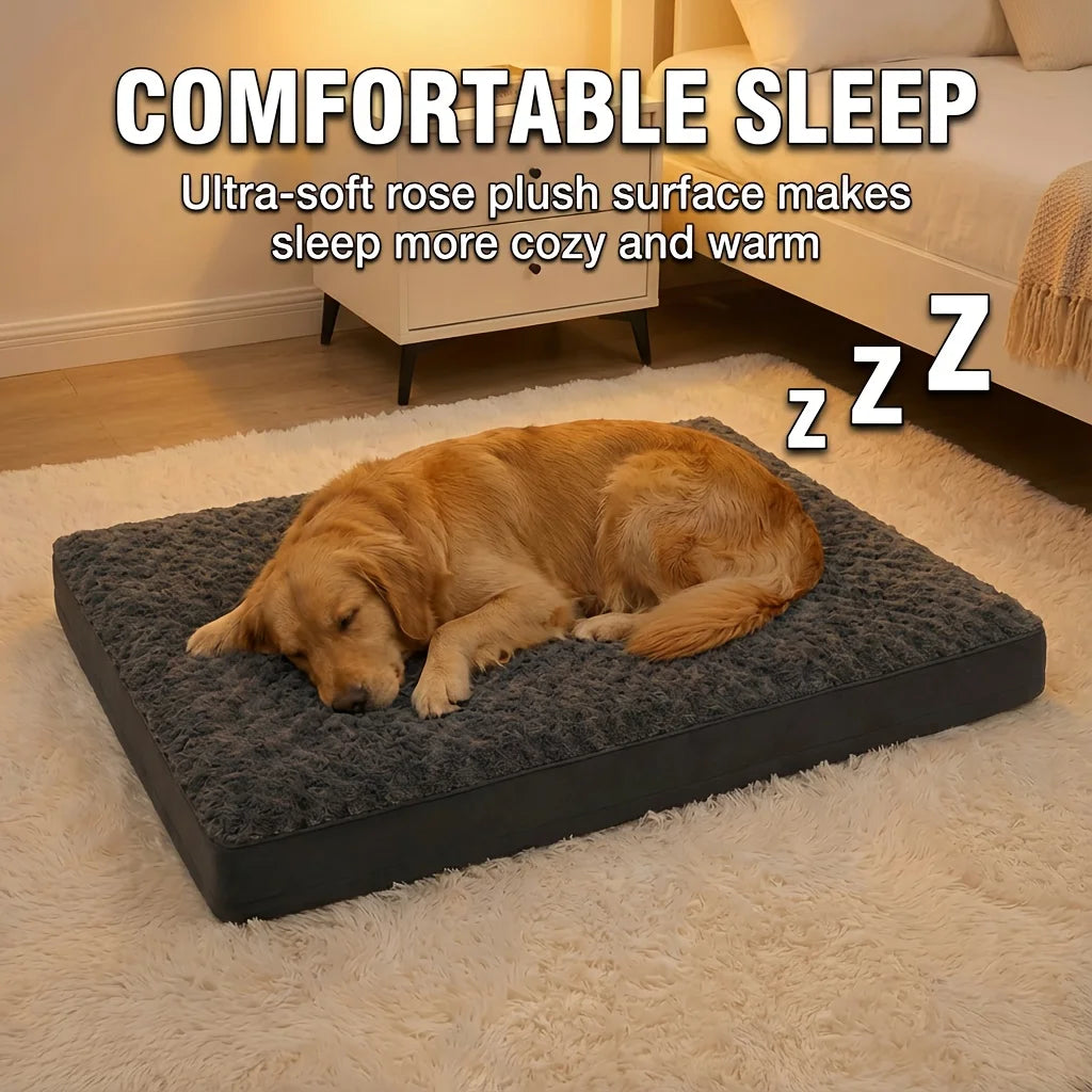 Plush Orthopedic Bed for Large Dogs