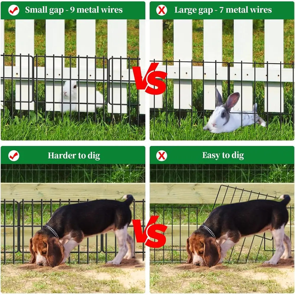 Animal Barrier No Dig Metal Border Panels