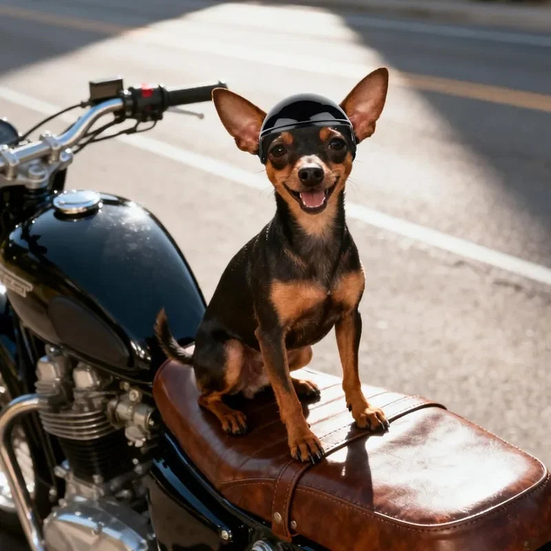 Helmet and Goggles 2pc Set for Small Dogs and Cats