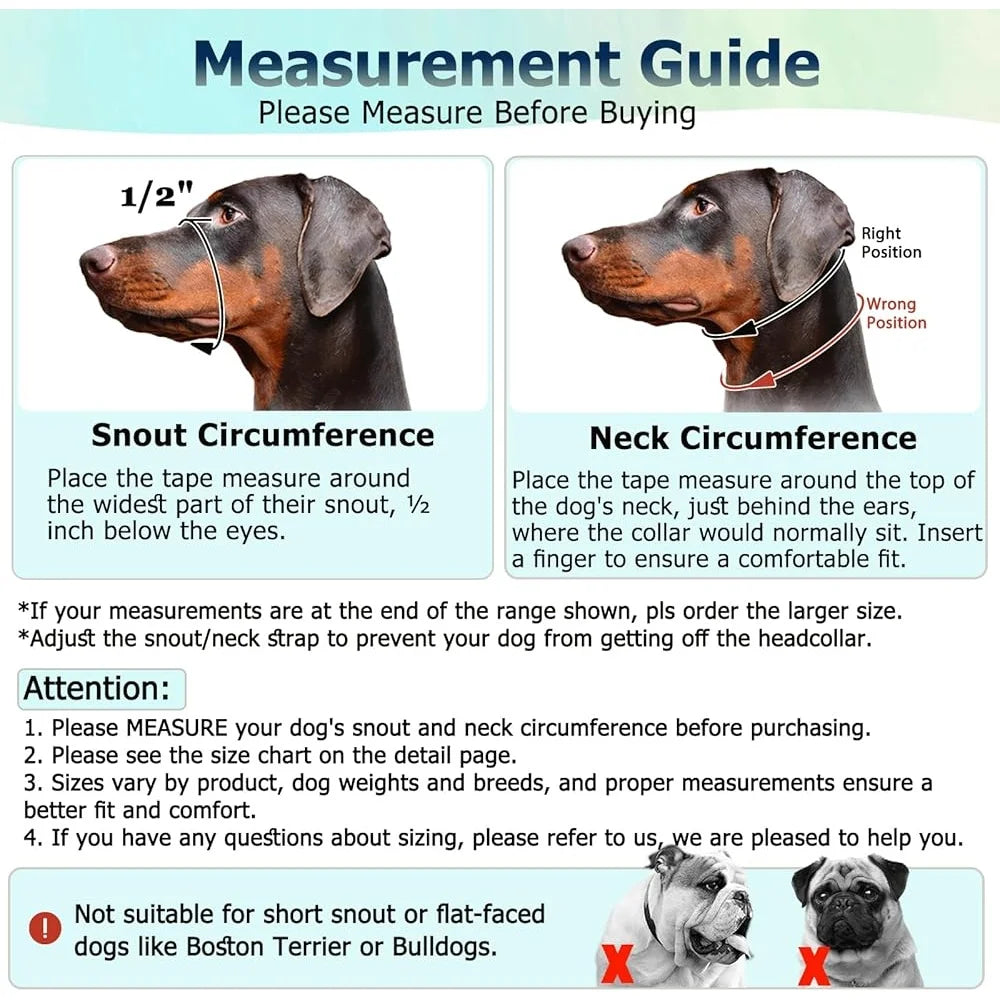 Head Halter No Pull Reflective Walking Harness for Dogs