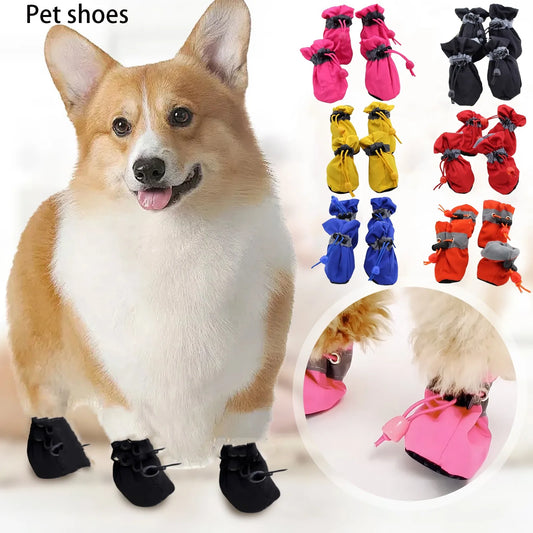 Adjustable Soft -Soled Breathable Shoes for Dogs