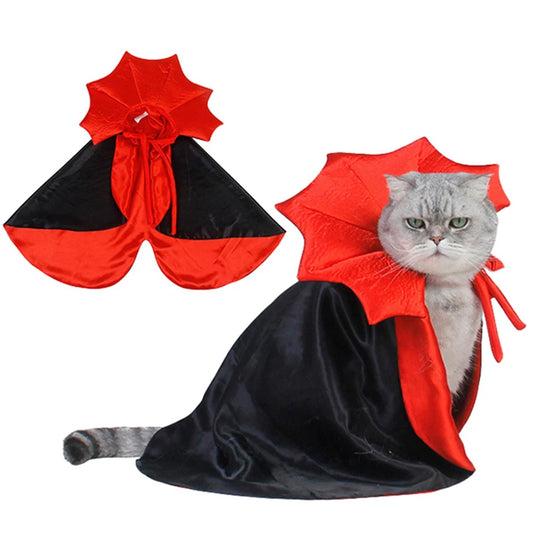 Vampire Pet Cloak, Halloween Accessories for Pets