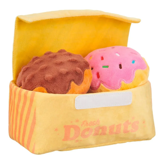 Plush Squeaky Donut Toy for Dogs
