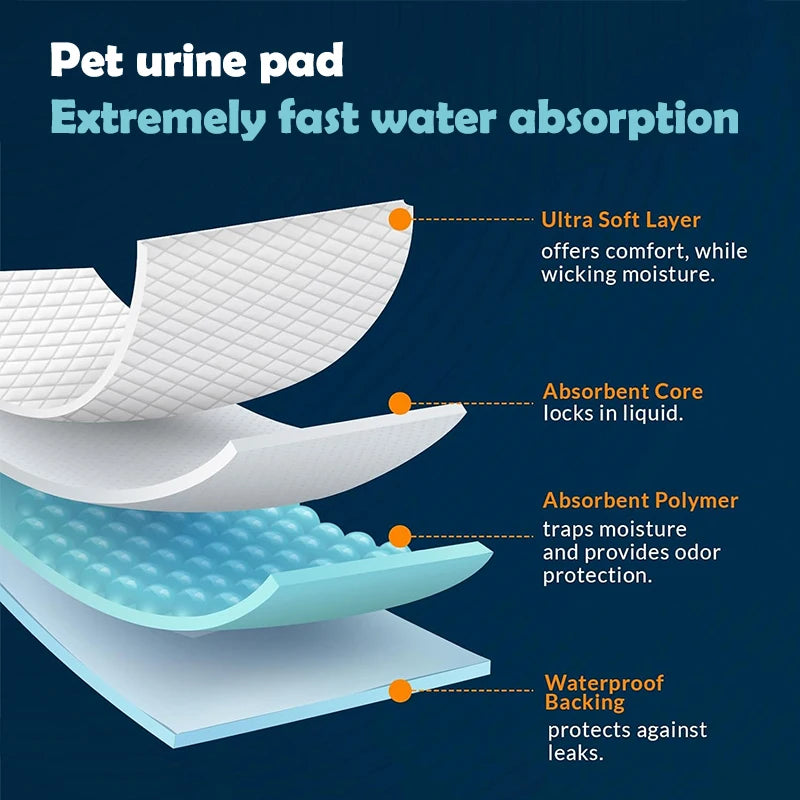 6-layer Disposable absorbent Dog Training Pads