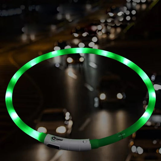 LED Rechargeable Luminous Waterproof Dog Collar