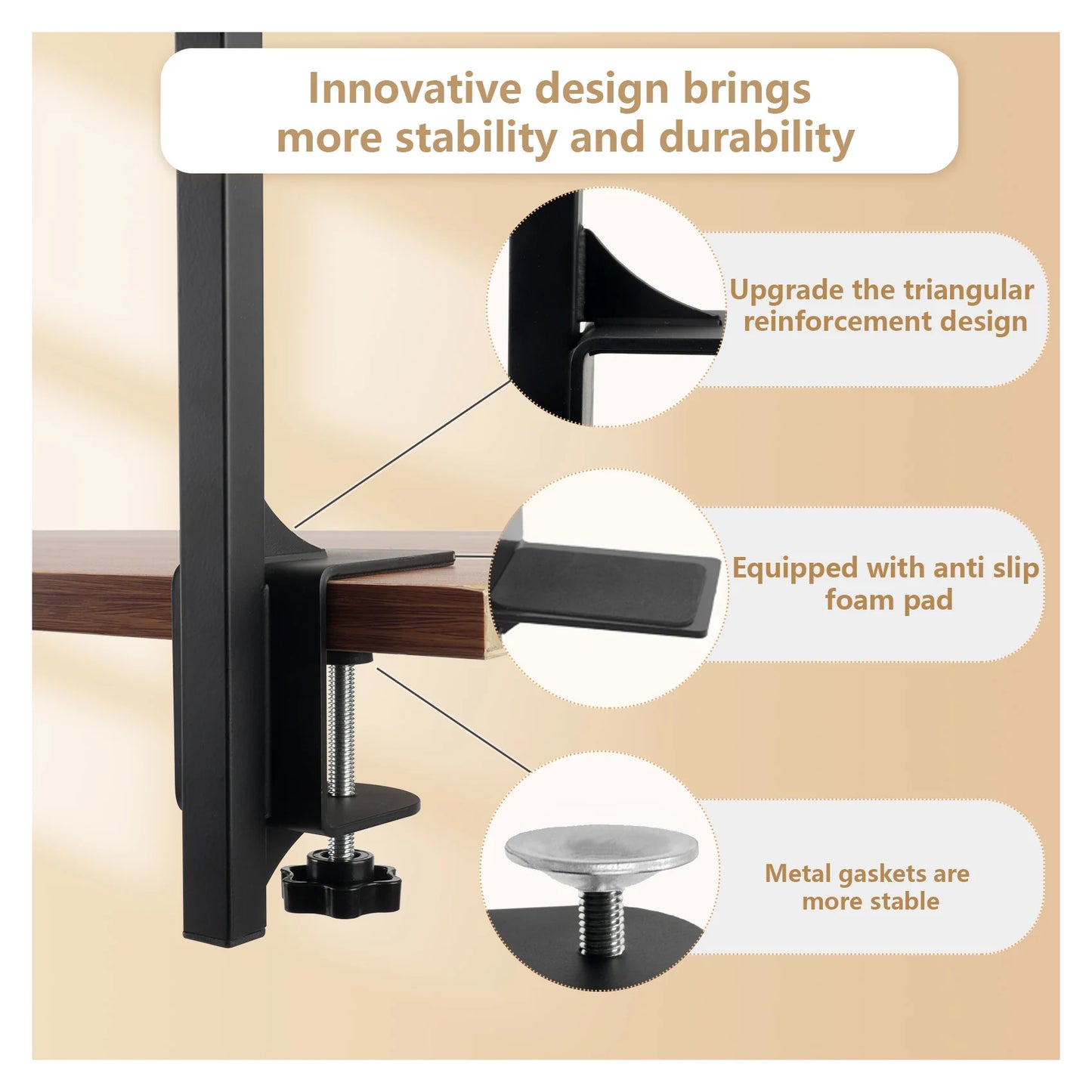 Grooming Table Adjustable Arm w/2 No Sit 3 Section Design Holder