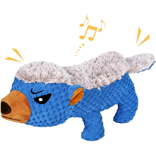Plush Indestructible Aggressive Chewer Squeaky Dog Toy