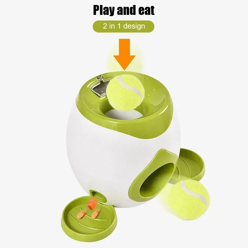 Tennis Ball Launcher, Treat Dispenser Machine