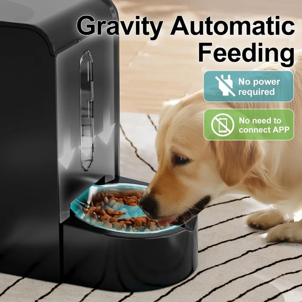 Automatic Gravity Pet Feeder and Water Dispenser