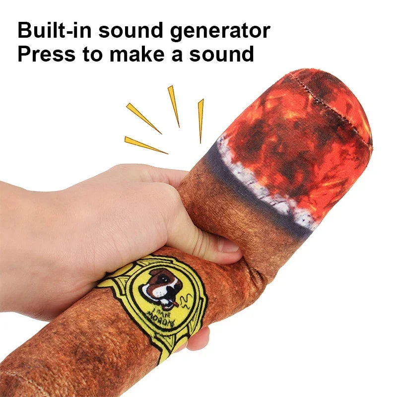 Funny Novelty Squeaky Cigar Toy for Dogs