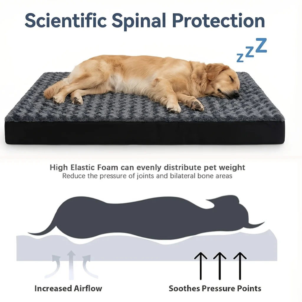 Plush Orthopedic Bed for Large Dogs