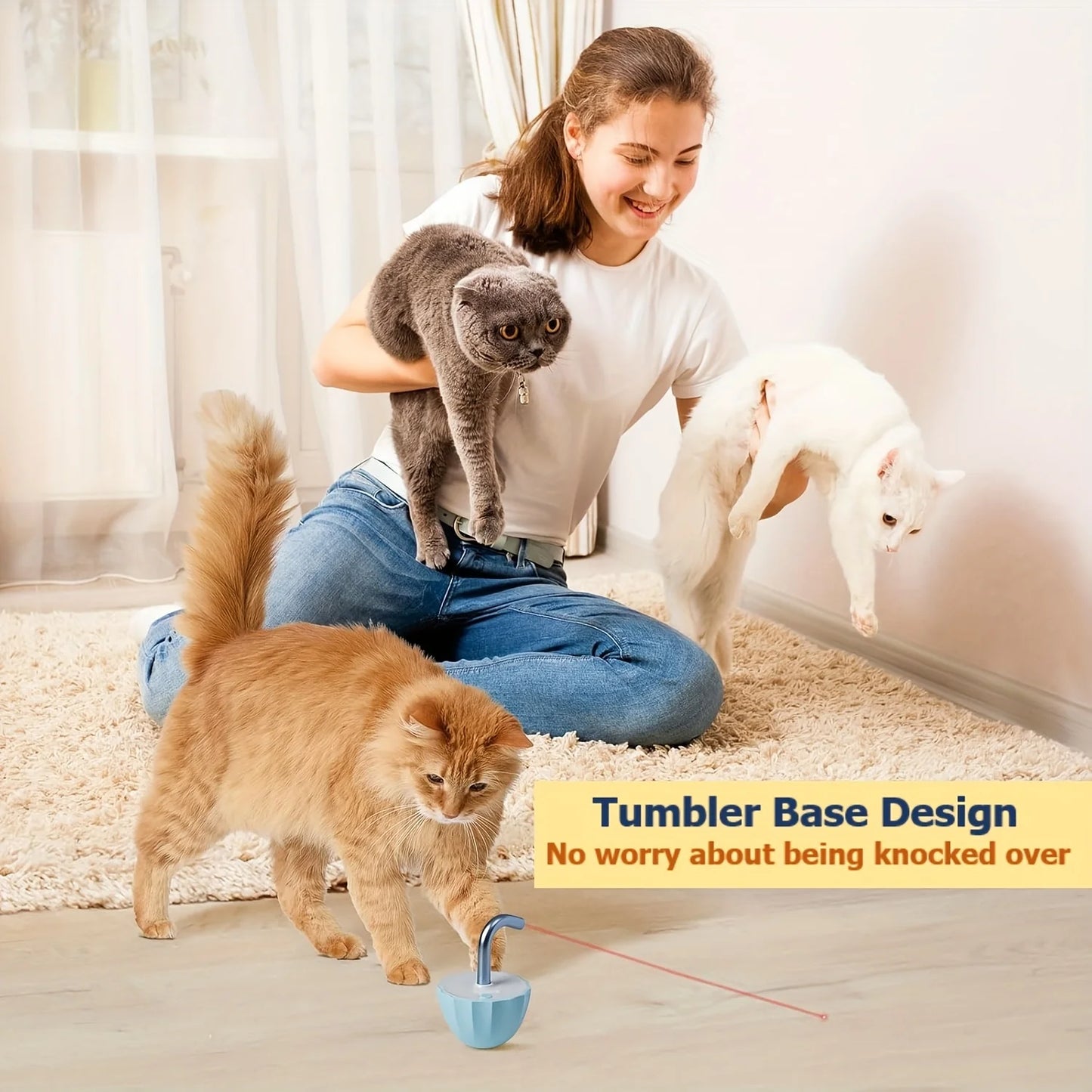 Rechargeable Automatic Laser Pointer Cat Toy