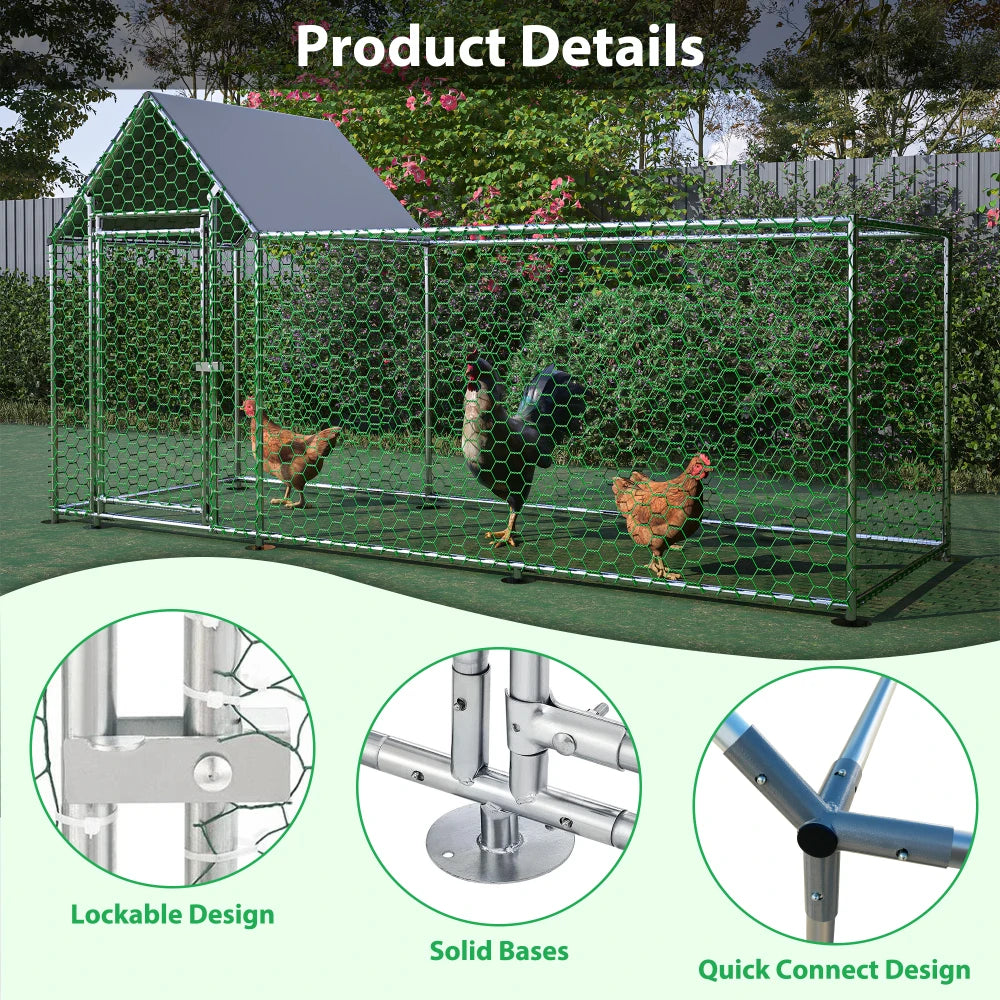 Heavy Duty Metal Outdoor 10x3ft Pet Pen