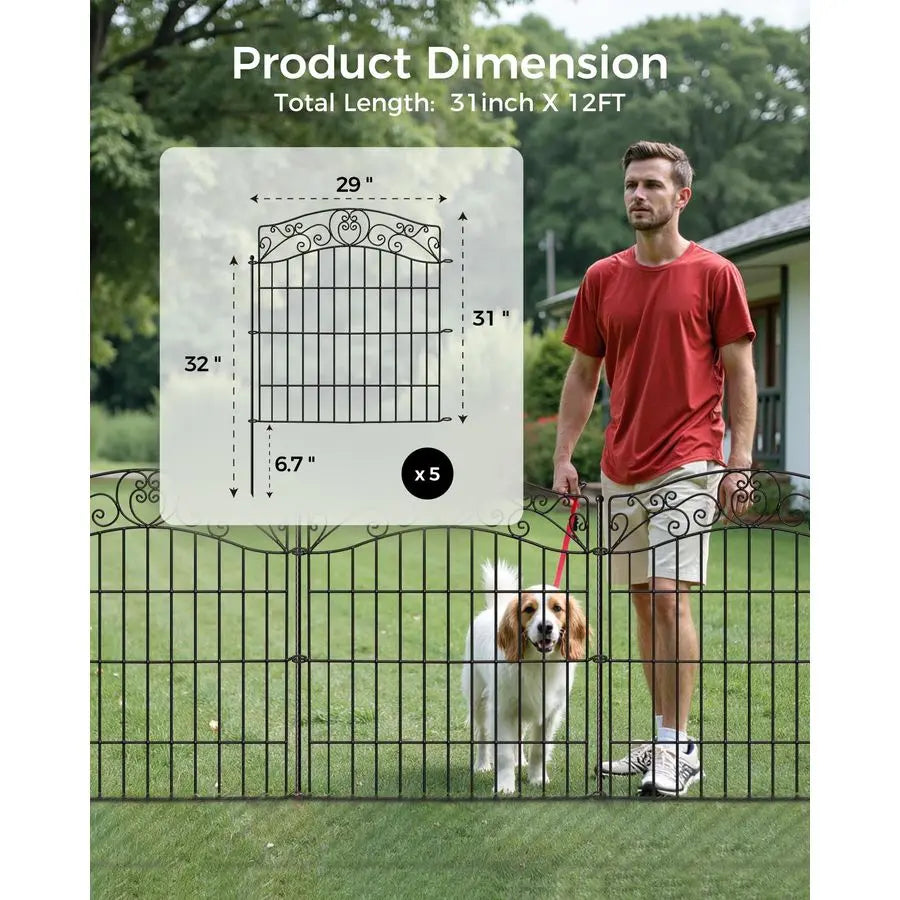 No Dig Pet Barrier Decorative Fencing Panels