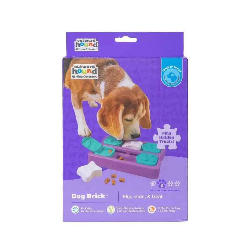 Mental Stimulation Dog Puzzle with 10 Hidden Treat Compartments