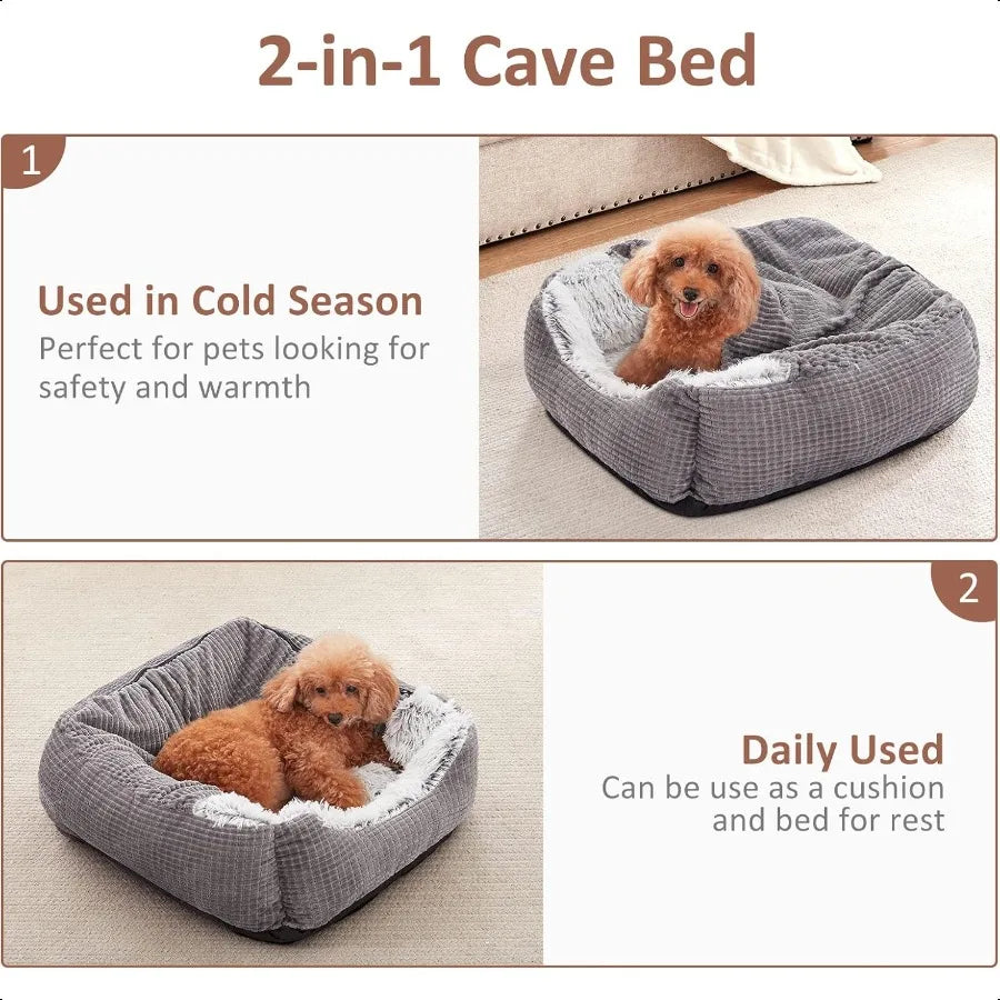 Indoor Luxury  2 n 1 Orthopedic  Pet Bed with Blanket