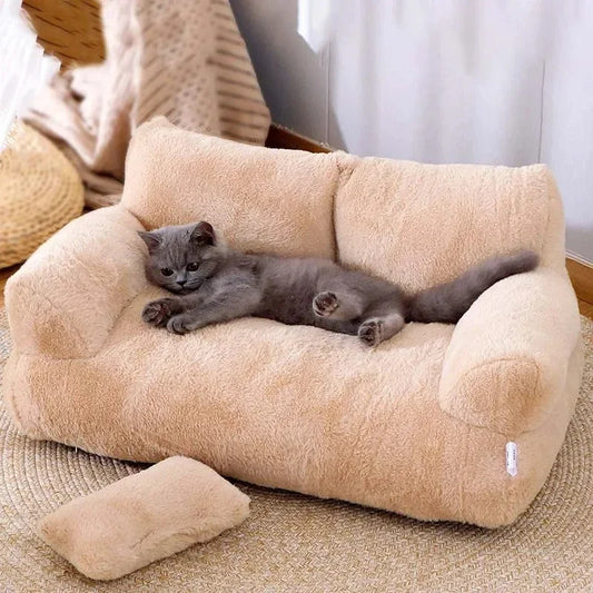 Warm Plush Luxury Sofa for Sm/Med Pets