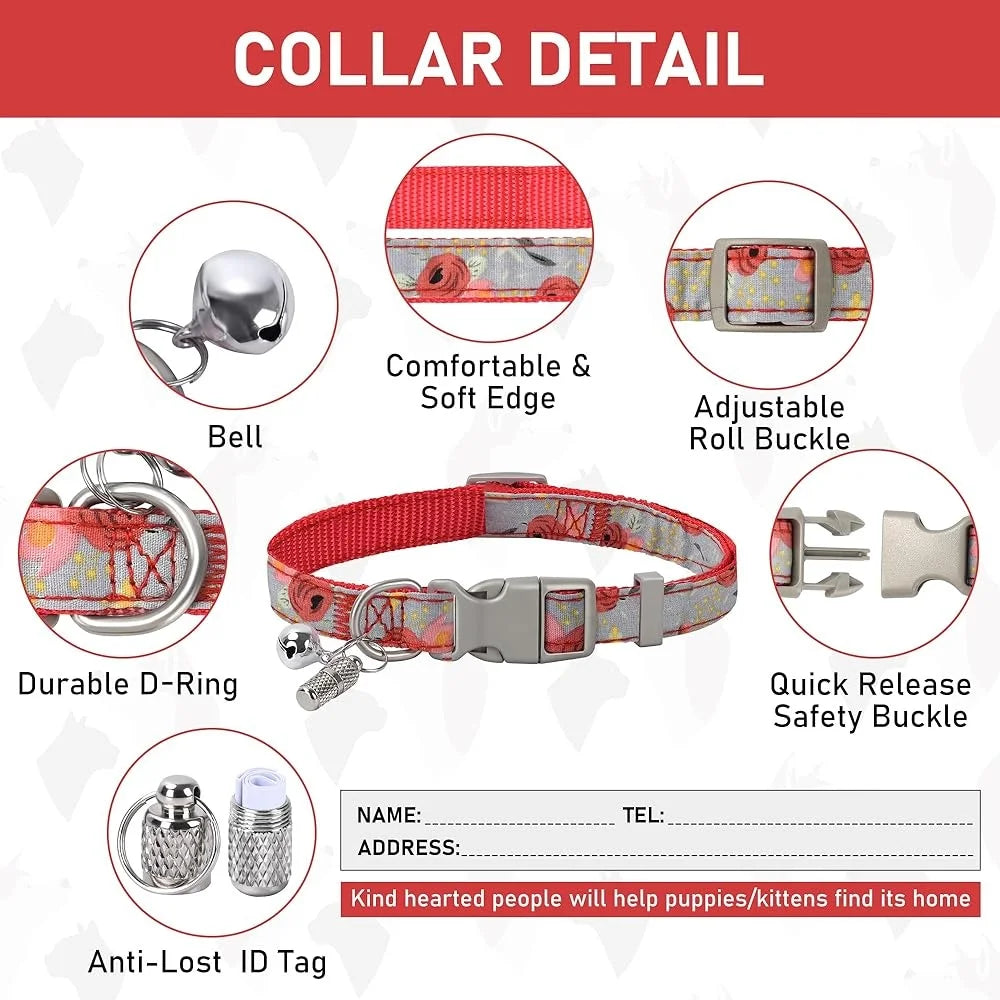 Adjustable Harness, Collar, Leash Set for Pets