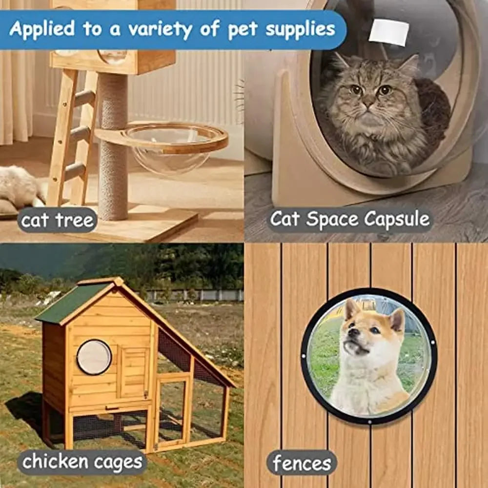 Easy Installation Clear Window for Pet Fencing, (2 pck)