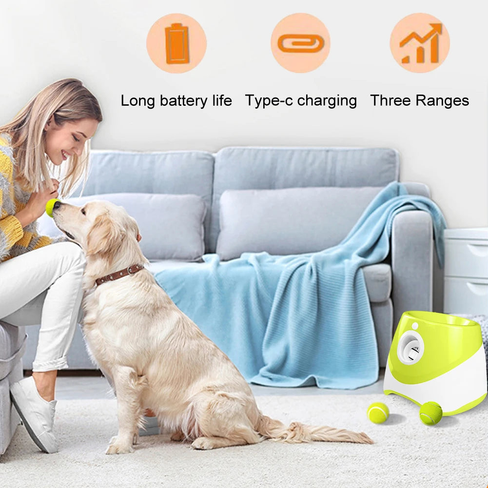 Automatic, Rechargable  Tennis Ball Launcher for Dogs