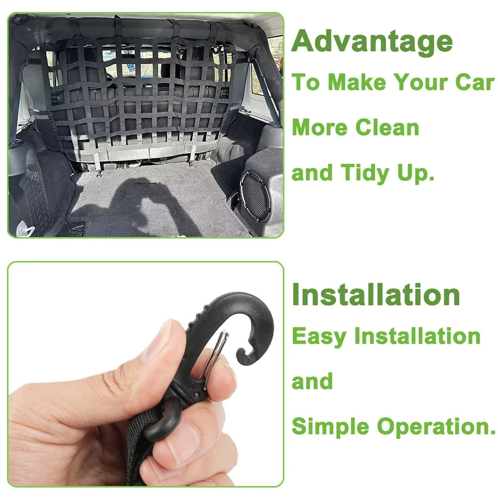 Pet Divider for Jeep Wrangler JK JL Gladiator JT 2007-2025